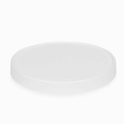 Крышка для круглого бумажного контейнера D=95мм UNI для 350 мл цвет Белый (х600)
